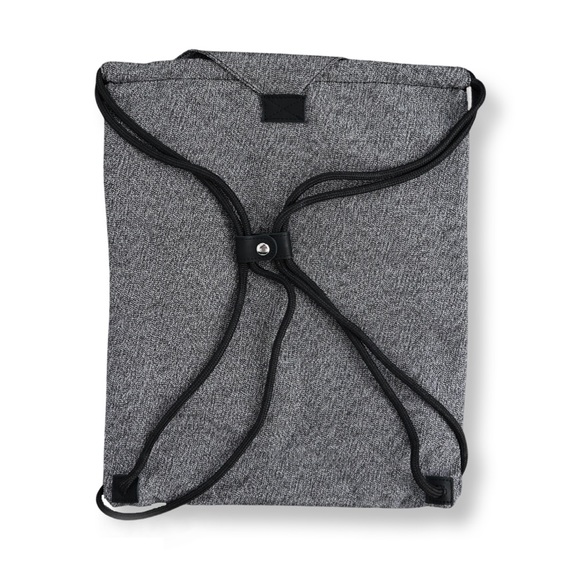 Slash Resistant Drawstring Bag With Top Flap & Locking Mechanism | Anti Theft - Picture 3 of 14